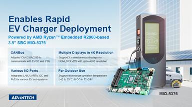 Advantech Releases MIO-5376 3.5” SBC for Accelerating EV Charging Stations Deployment